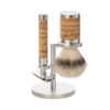 Mühle Rocca shaving set with birch bark and stainless steel